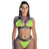 Stylish Two Piece Printed Bikini - Available in Multiple Colors & Sizes - Aqova