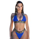 Stylish Two Piece Printed Bikini - Available in Multiple Colors & Sizes - Aqova