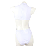 Stylish Zipper Ladies One - Piece Swimsuit - Comfortable Nylon Fabric - Aqova