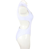 Stylish Zipper Ladies One - Piece Swimsuit - Comfortable Nylon Fabric - Aqova