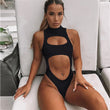 Stylish Zipper Ladies One - Piece Swimsuit - Comfortable Nylon Fabric - Aqova