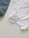 Summer Girls' Floral One - Piece Swimsuit - Perfect for Swimming Ages 1 - 8 - Aqova