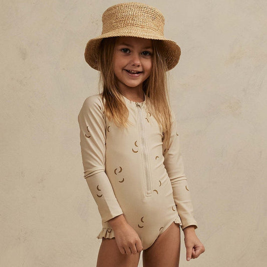 Summer Girls' Floral One - Piece Swimsuit - Perfect for Swimming Ages 1 - 8 - Aqova