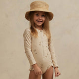 Summer Girls' Floral One - Piece Swimsuit - Perfect for Swimming Ages 1 - 8 - Aqova