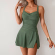 Summer Split Swimsuit Female Skirt Style Plus Size Swimsuit - Aqova