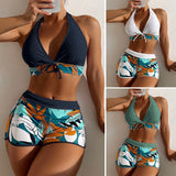 Swimming River Swimwear New Bikini Swimsuit Split Printed Boxers Sexy - Aqova