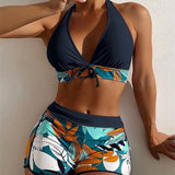 Swimming River Swimwear New Bikini Swimsuit Split Printed Boxers Sexy - Aqova