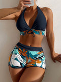 Swimming River Swimwear New Bikini Swimsuit Split Printed Boxers Sexy - Aqova