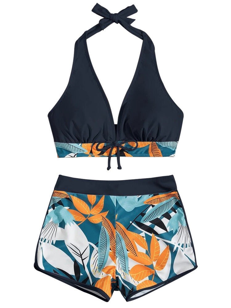 Swimming River Swimwear New Bikini Swimsuit Split Printed Boxers Sexy - Aqova