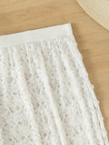 Swimsuit Elegant Gathered Long Skirt Bikini Three Pieces - Aqova