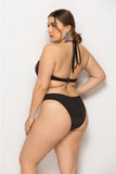 Swimsuit Women's Sling Deep V - neck Thin One - piece Skirt Fat Swimwear - Aqova