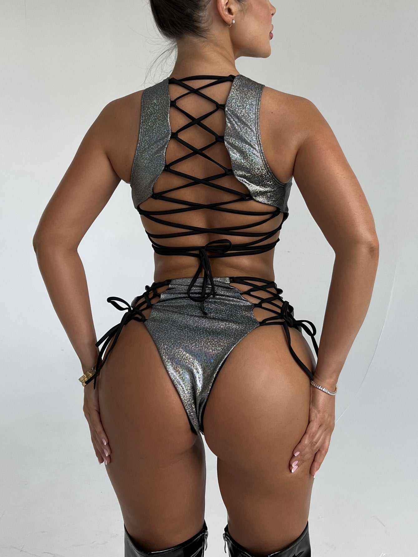 The New Bikini Swimsuit Halter Fission Rave - Aqova