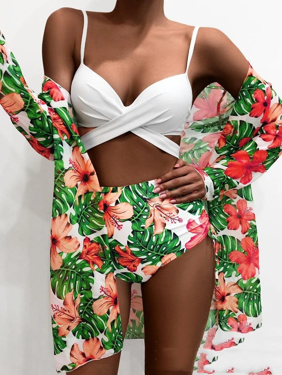 Three Piece Underwire Bikini - Stylish Women's Swimwear Collection - Aqova