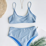 Trendy Bikini Split Swimsuit - Stylish Swimwear for Summer Fun - Aqova