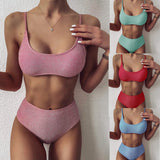 Trendy Bikini Split Swimsuit - Stylish Swimwear for Summer Fun - Aqova