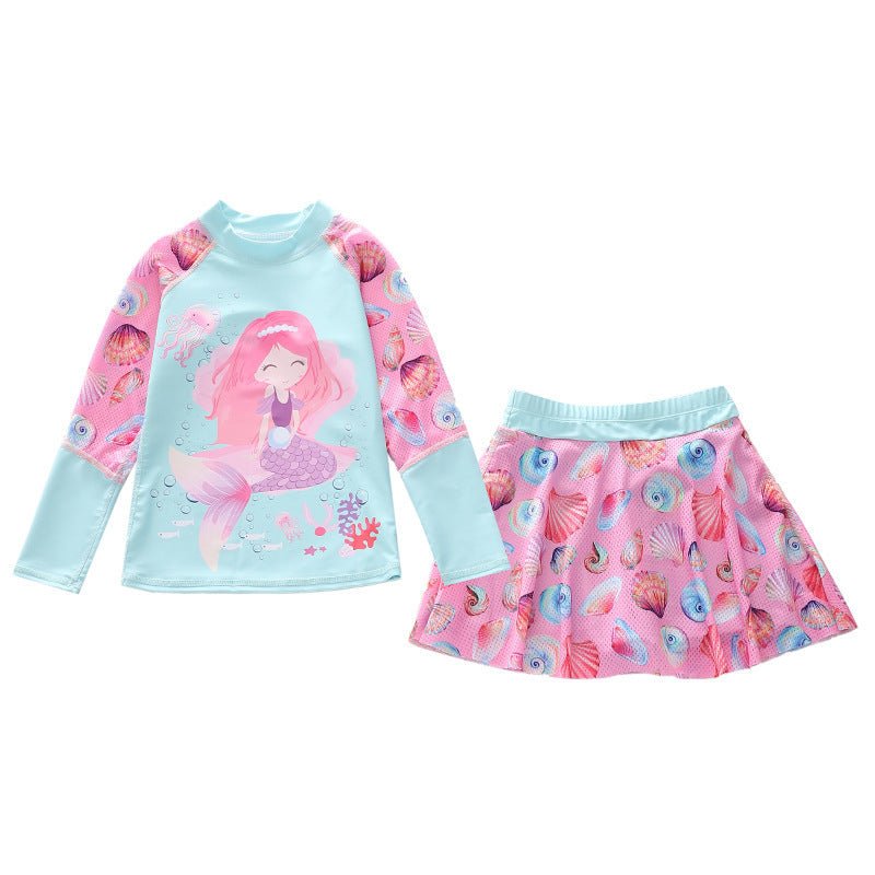 Trendy Children's Split Skirt Swimsuit - Comfortable & Stylish Swimwear - Aqova