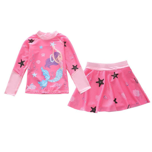Trendy Children's Split Skirt Swimsuit - Comfortable & Stylish Swimwear - Aqova