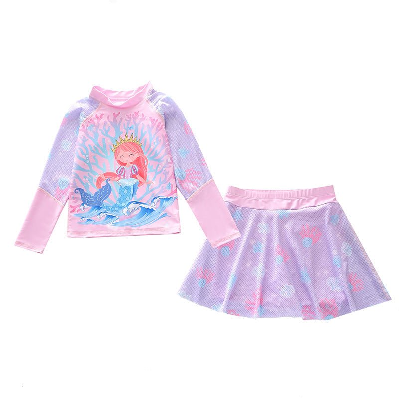 Trendy Children's Split Skirt Swimsuit - Comfortable & Stylish Swimwear - Aqova