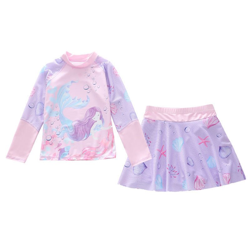 Trendy Children's Split Skirt Swimsuit - Comfortable & Stylish Swimwear - Aqova