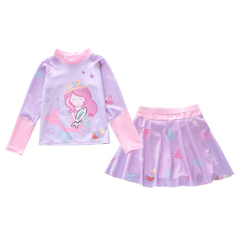 Trendy Children's Split Skirt Swimsuit - Comfortable & Stylish Swimwear - Aqova