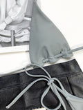 Triangle Bag Swimsuit Wear Rope Lanyard Beach Resort Hot Spring - Aqova