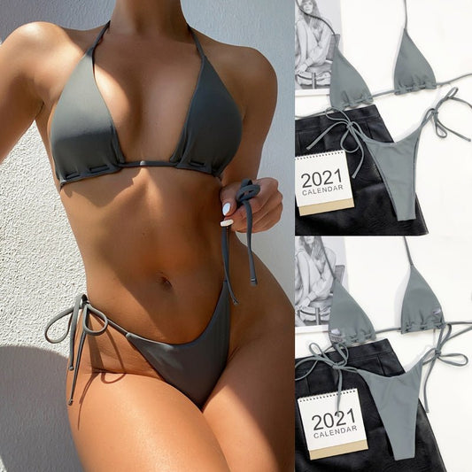Triangle Bag Swimsuit Wear Rope Lanyard Beach Resort Hot Spring - Aqova