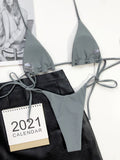 Triangle Bag Swimsuit Wear Rope Lanyard Beach Resort Hot Spring - Aqova