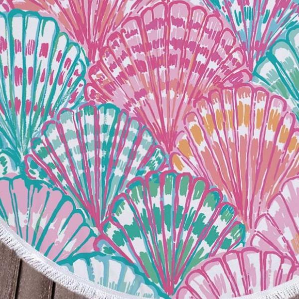 Ultra - Soft Microfiber Round Beach Towel with Tassels - 150cm Size - Aqova