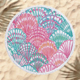 Ultra - Soft Microfiber Round Beach Towel with Tassels - 150cm Size - Aqova