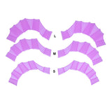 Unisex Silicone Swim Hand Paddles - Frog Type Flippers for Beginners - Aqova