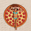 Velvet Chiffon Beach Towel & Yoga Mat - 145 CM Diameter, Soft Comfort - Aqova