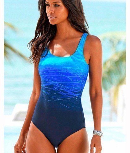 Vintage High Top Bandage Swimwear for Women - Plus Size One Piece - Aqova