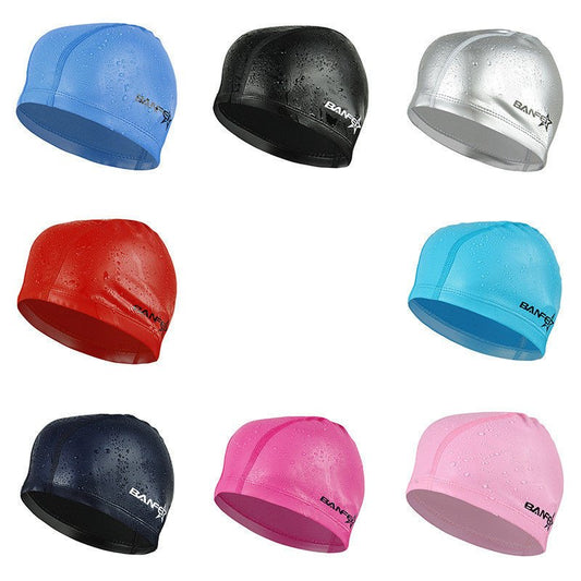 Waterproof Swimming Cap - Durable PU Coating for Ultimate Comfort - Aqova