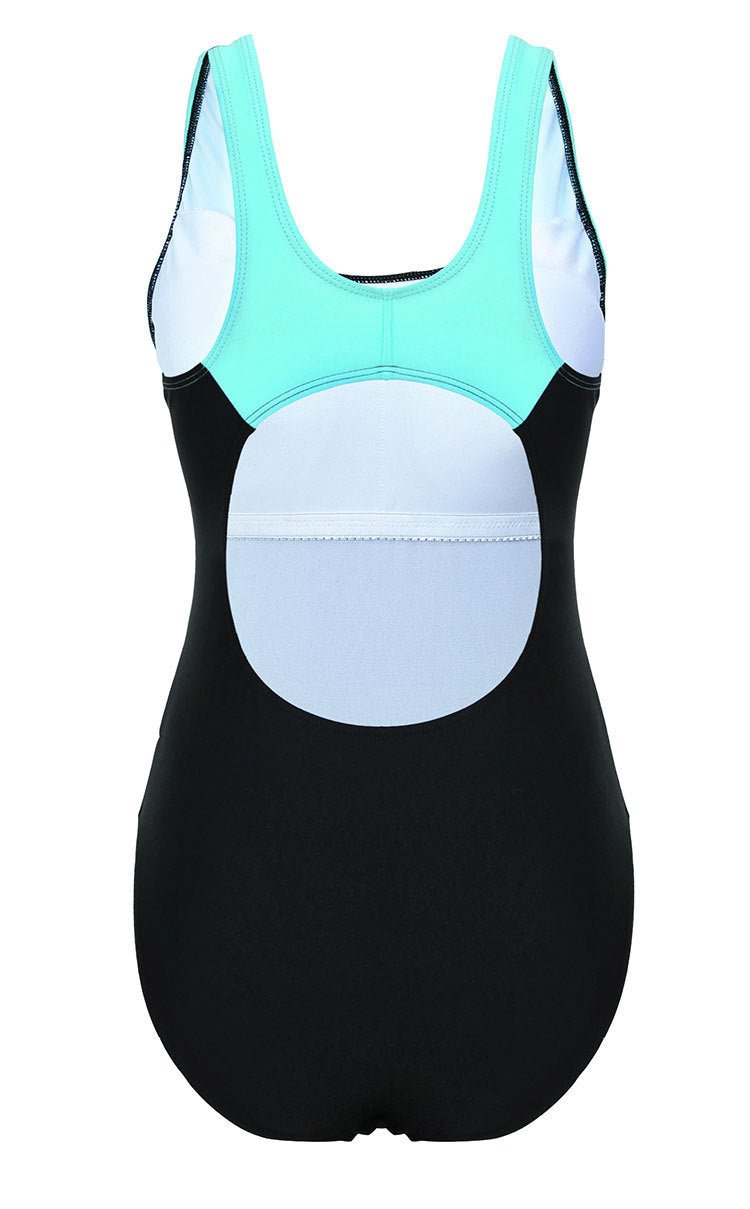 Women's Black One-Piece Swimsuit - Stylish Swimwear for All Sizes and Perfect Fit - Aqova