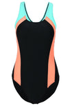 Women's Black One-Piece Swimsuit - Stylish Swimwear for All Sizes and Perfect Fit - Aqova