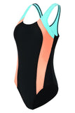 Women's Black One-Piece Swimsuit - Stylish Swimwear for All Sizes and Perfect Fit - Aqova