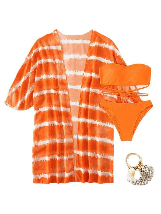 Women's Chiffon Three Piece Swimsuit - Aqova