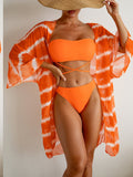 Women's Chiffon Three Piece Swimsuit - Aqova