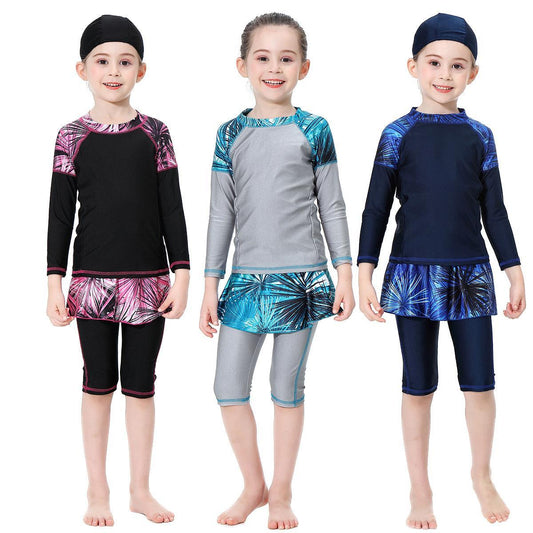 Women's Conservative Long Sleeve Swimsuit - Sizes 90cm to 160cm - Aqova