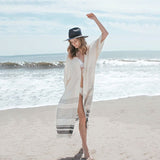 Women's Crochet Knitted Beach Cover - Up Dress - Sun Protection Tunic - Aqova
