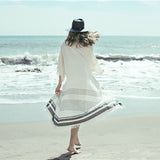 Women's Crochet Knitted Beach Cover - Up Dress - Sun Protection Tunic - Aqova