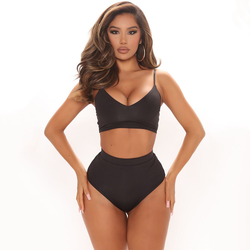 Women's Fashion Mesh Print Swimsuit Three Piece Shawl - Aqova