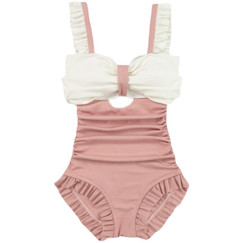 Women's Japanese Style One - Piece Swimsuit - High Waisted, Cute Design - Aqova