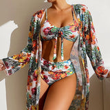 Women's Long Blouse Split Bikini Plus Size Suit - Aqova