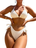 Women's New Solid Color Three - piece Smock Swimsuit - Aqova