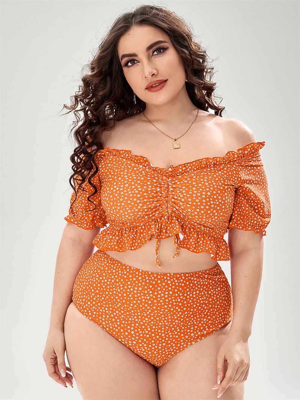 Women's Plus Size Split Bikini - Comfortable Swimwear for Adults in 3 Colors - Aqova