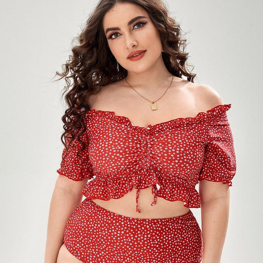 Women's Plus Size Split Bikini - Comfortable Swimwear for Adults in 3 Colors - Aqova