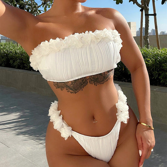 Women's Seperated Swimwear Tube Top Bikini - Aqova