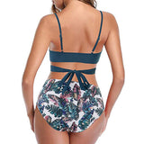 Women’s Sexy Solid Print Bikini Set - Push Up Swimwear in Leopard Style - Aqova