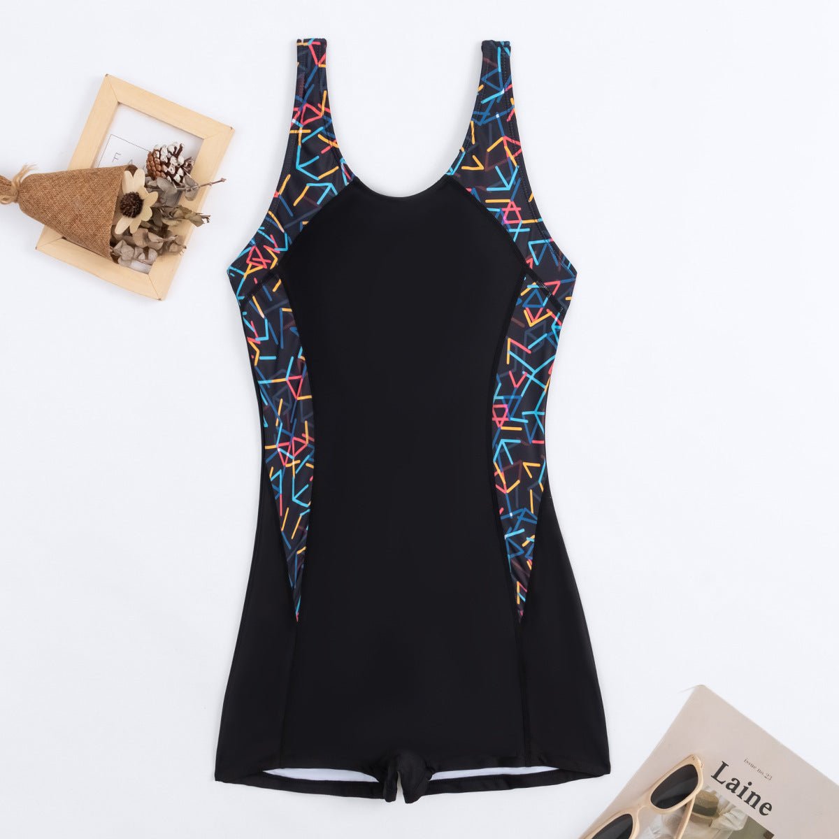 Women's Slim Printed One - Piece Bikini - Quick - Drying Summer Swimsuit - Aqova